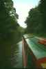 Narrowboat cruising